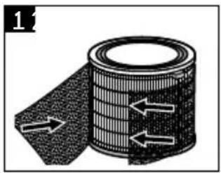 HONEYWELL Designer Series HPA830W - To change either filter, follow the steps described below: - 1