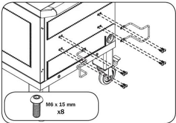 M6 x 15 mm x8