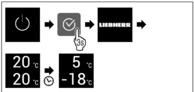 LIEBHERR ICNb 5123 Plus - Activation de l'appareil - 1
