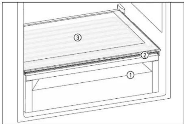 LIEBHERR ICS5101 - Couvercle du compartment Easy-Fresh - 1