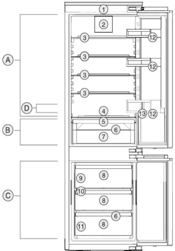 LIEBHERR ICS5101 - Vue d'ensemble de l'appareil et de ses équipements - 1