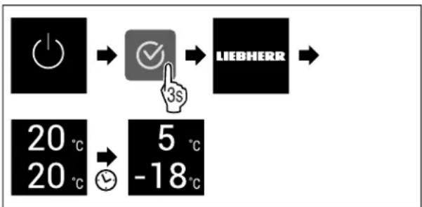 LIEBHERR ICS5101 - Activation de l'appareil - 1