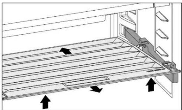 LIEBHERR ICS5100 - Retirer le couvercle du compartiment - 1