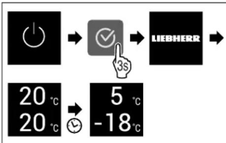 LIEBHERR ICS5100 - Activation de l'appareil - 1