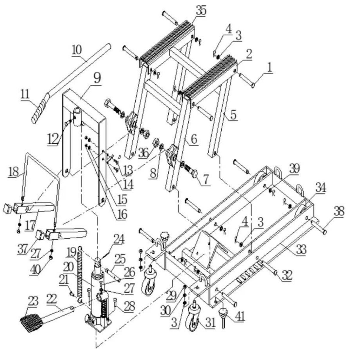 MSW MH-680 - Scheme des pieces - 1