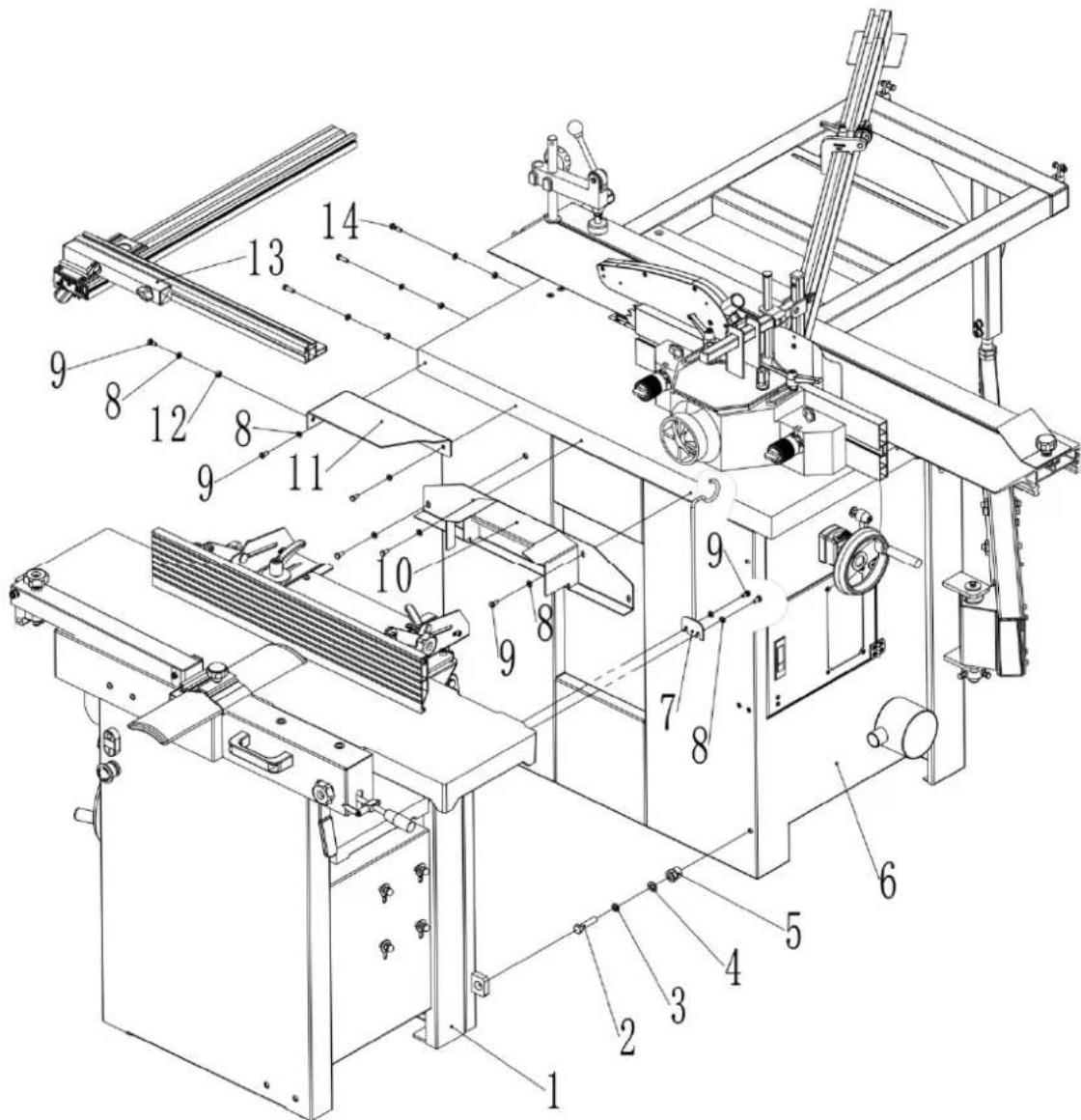 MSW WOOB-4002000 - Parts diagram - 3