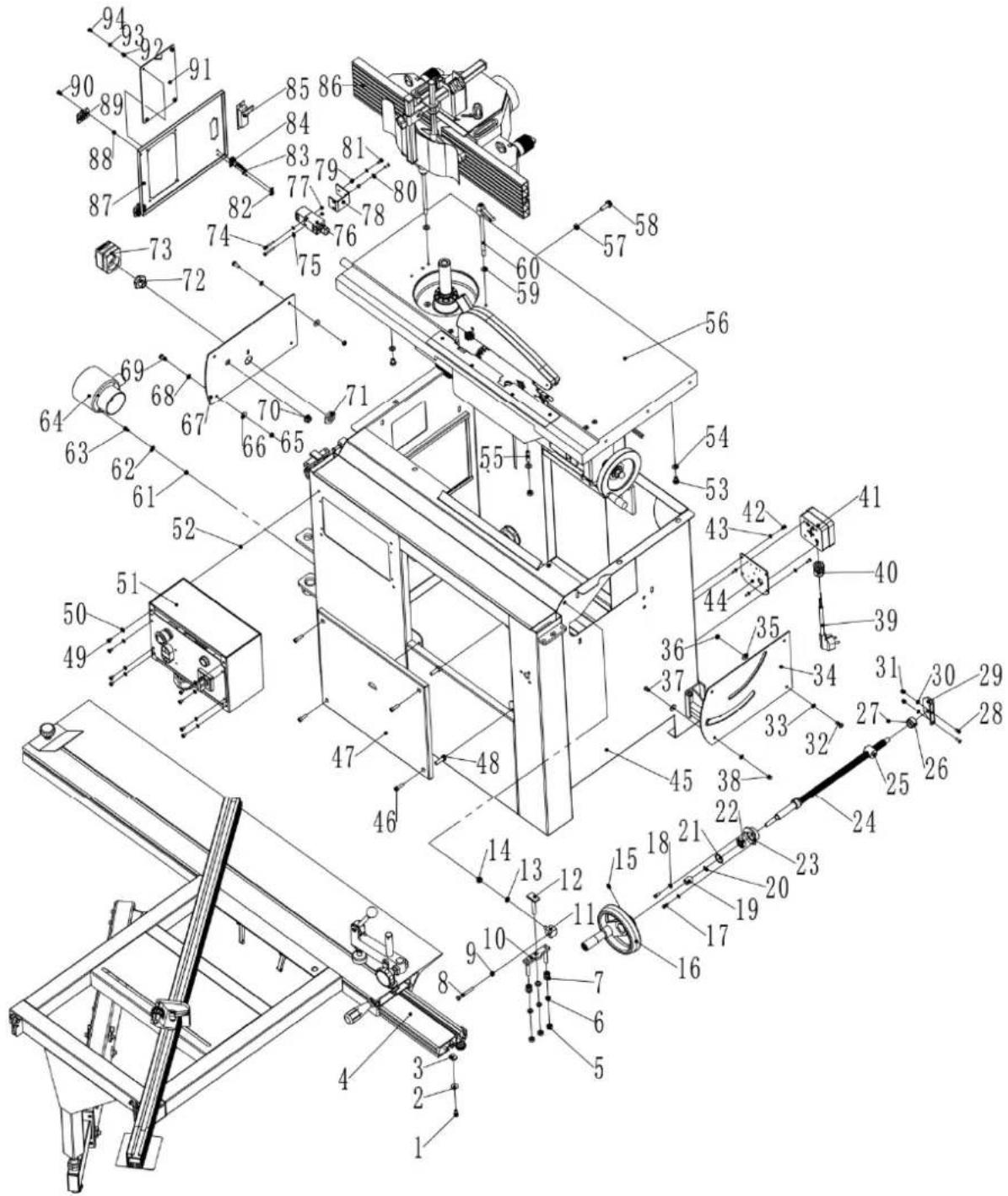 MSW WOOB-4002000 - Schéma dílů - 4