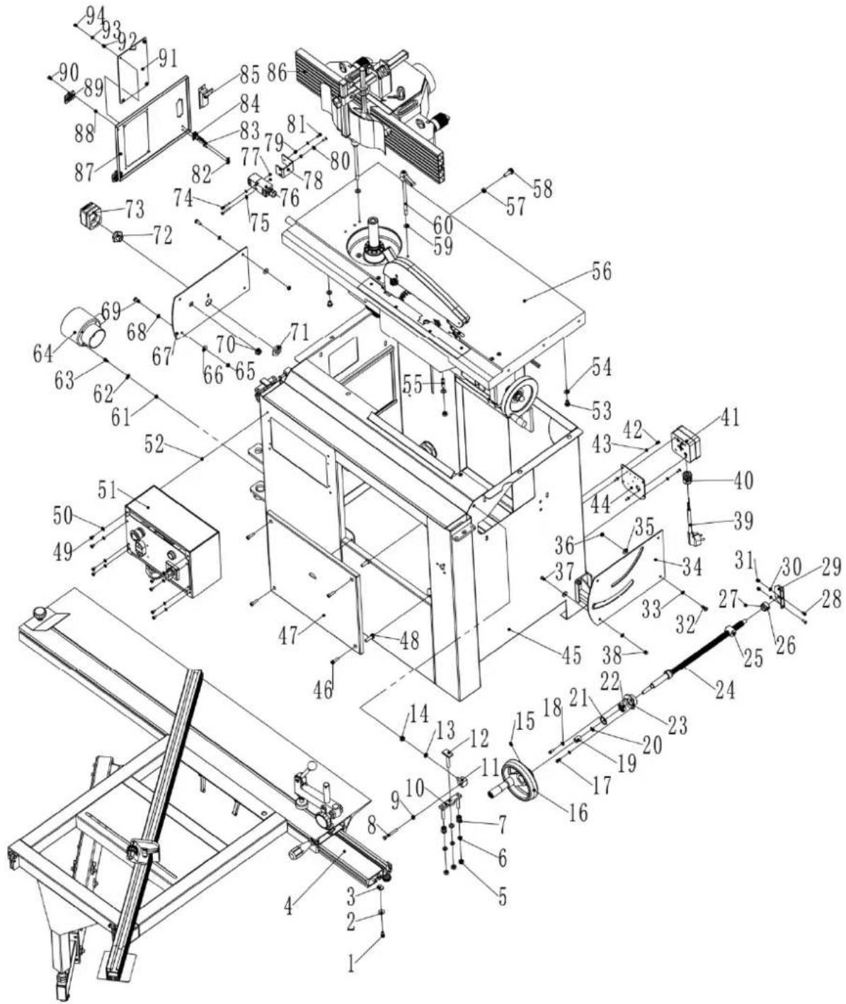 MSW WOOB-4002000 - Teileplan - 3