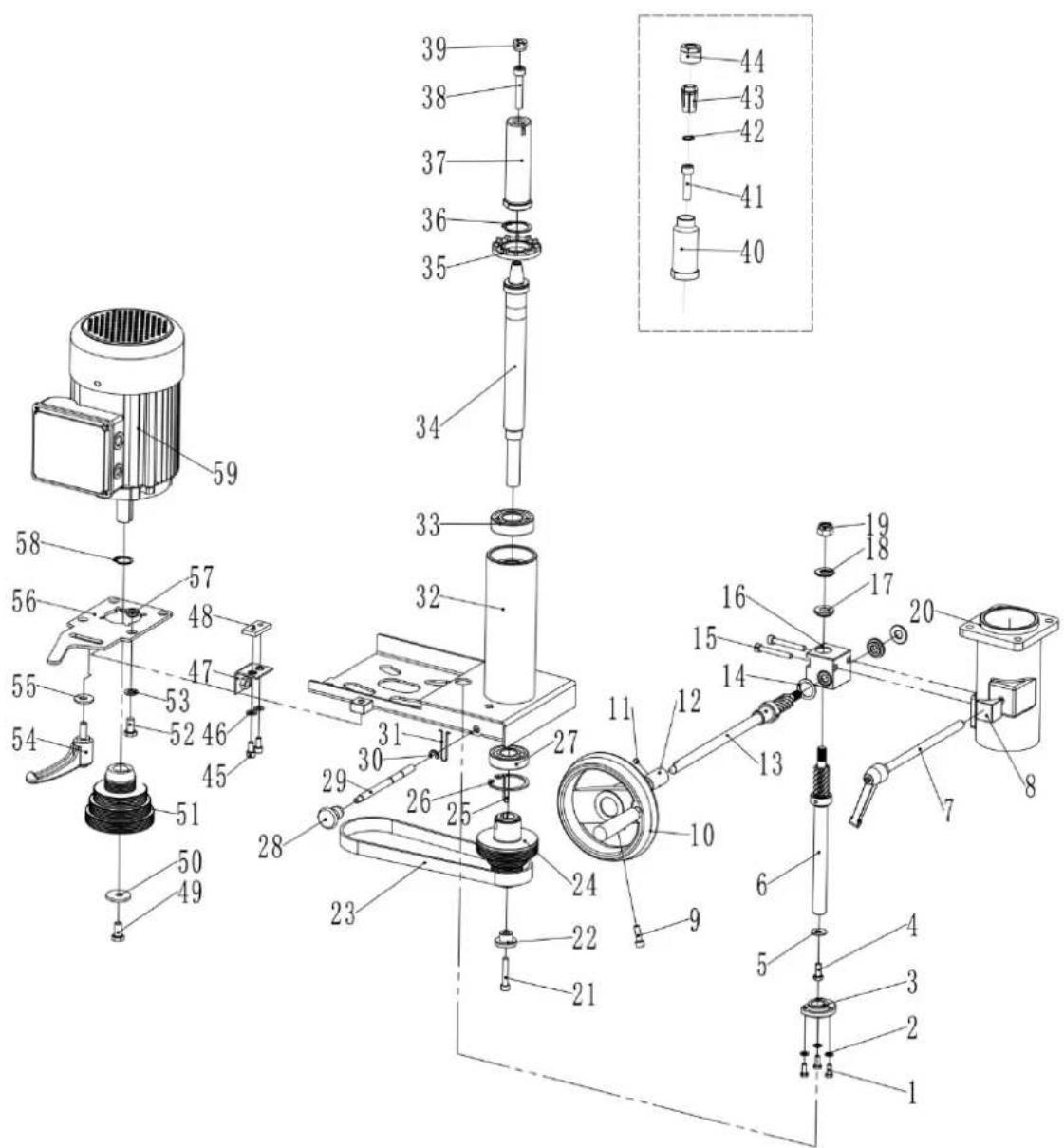 MSW WOOB-4002000 - Schemat części - 9