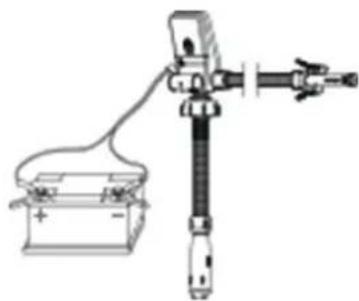 MSW OP-AA04 - Verwendung der 12-V-Batterie-Stromversorgung - 1