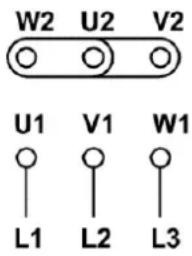 MSW EEM-AE05 - Zaciski i kierunek obrotu - 2
