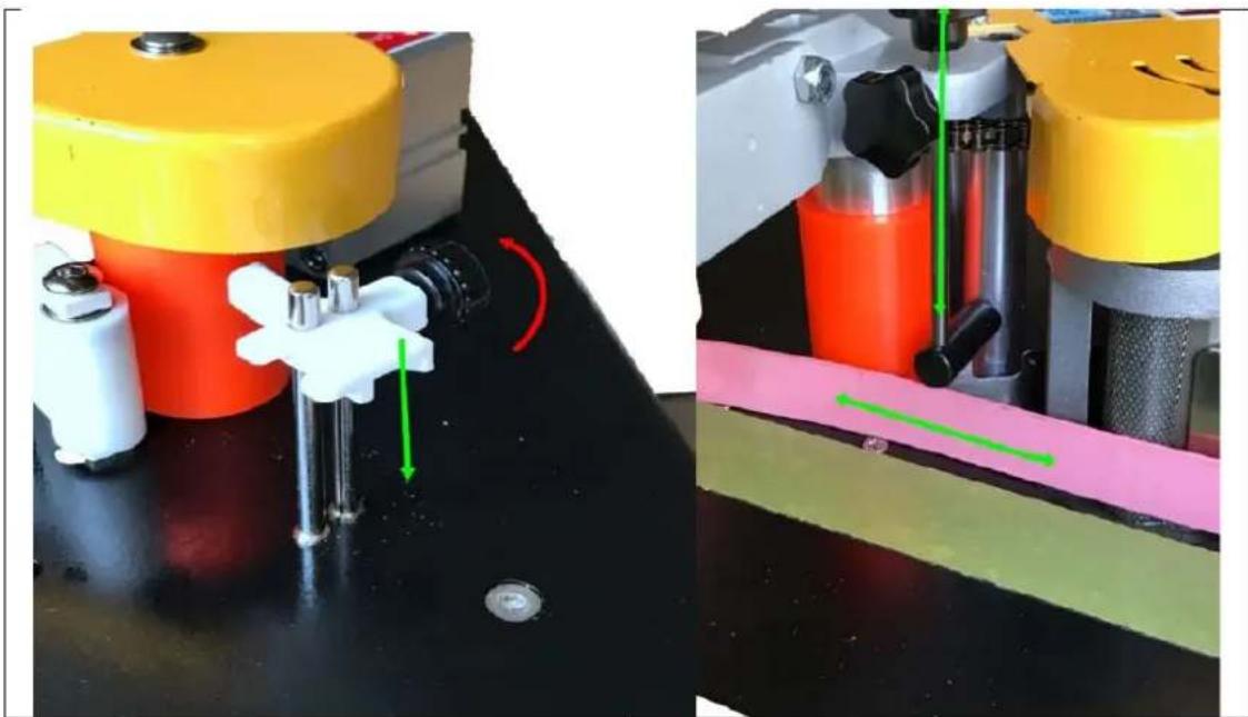 MSW EDGE-1400TE - Höhenverstellung der Stämme: - 1