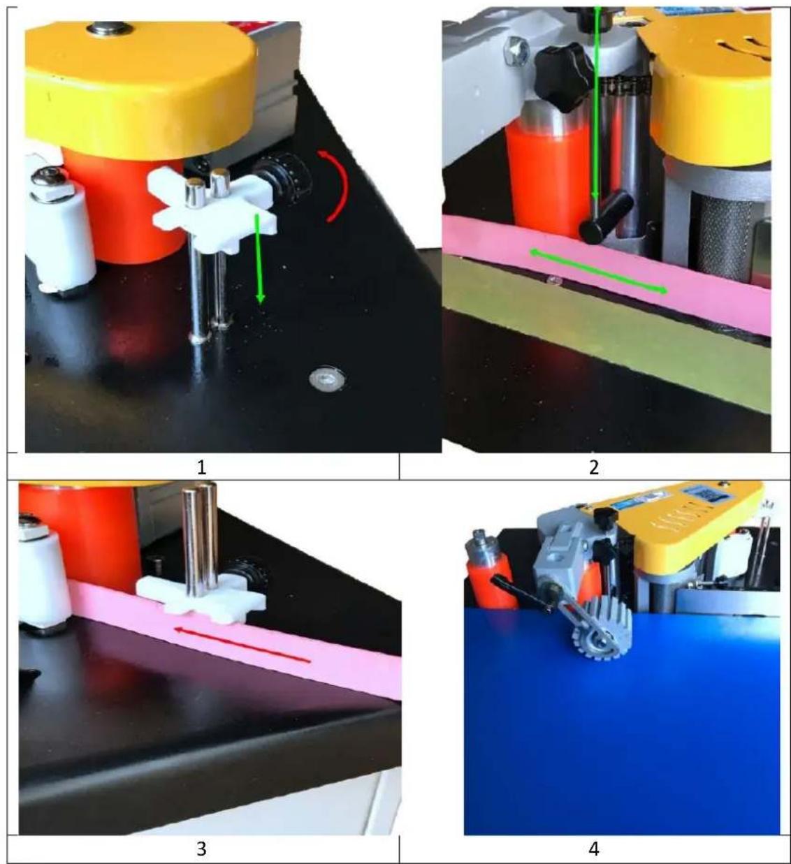 MSW EDGE-1400TE - Regolazione altezza fasciame: - 1