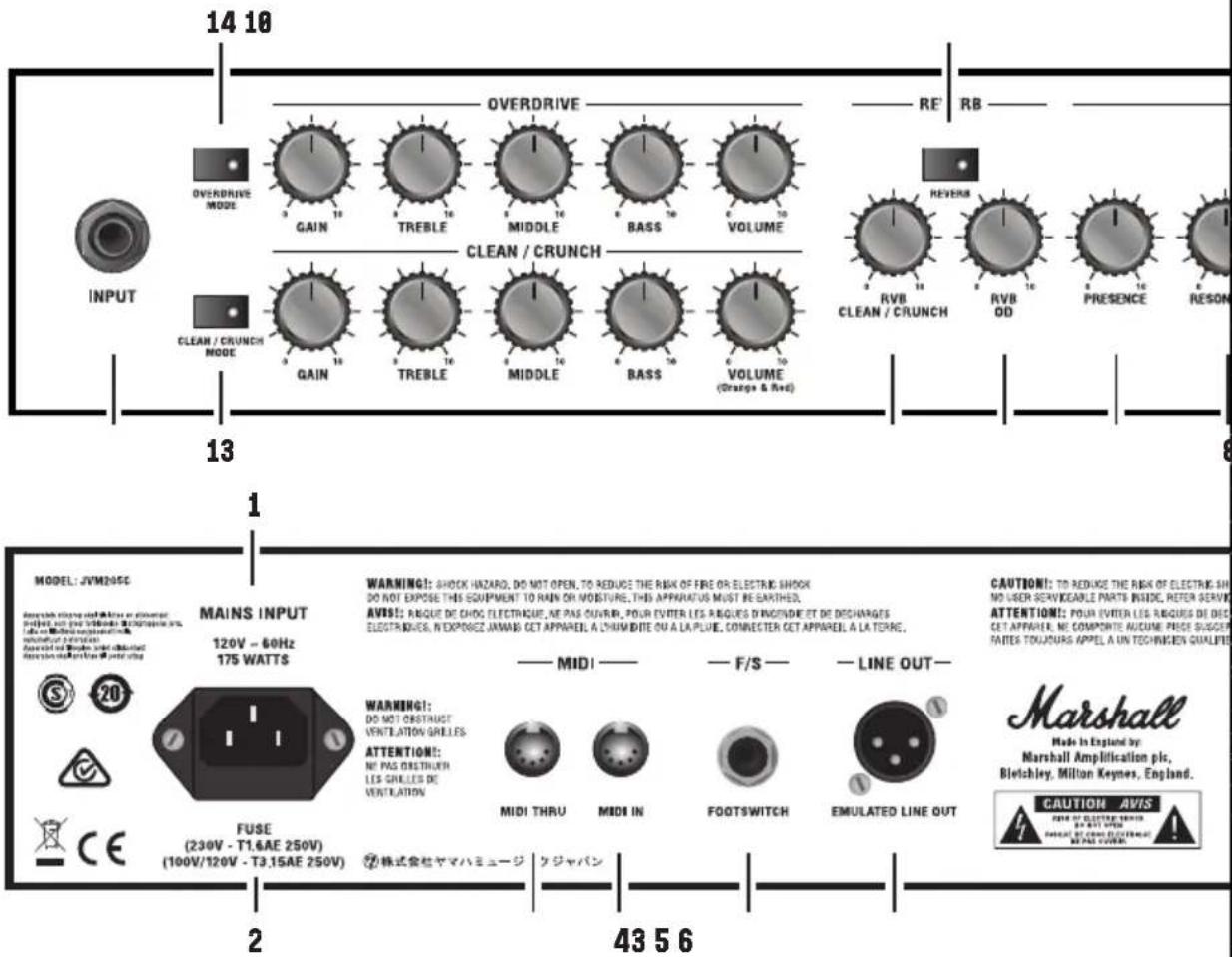 MARSHALL JVM210H - CANAL LIMPIO/CRUNCH - 5
