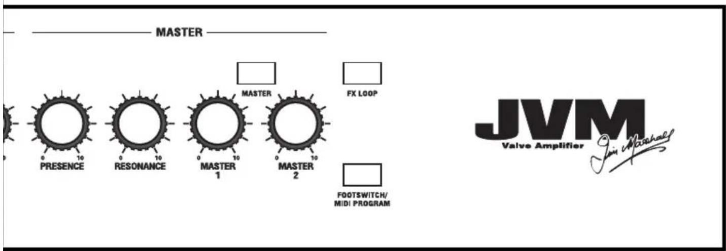 MARSHALL JVM210H - YOUR SETTINGS - 24