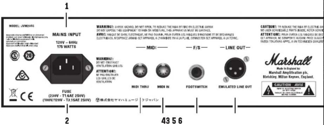 MARSHALL JVM205H - CANAL LIMPIO/CRUNCH - 7