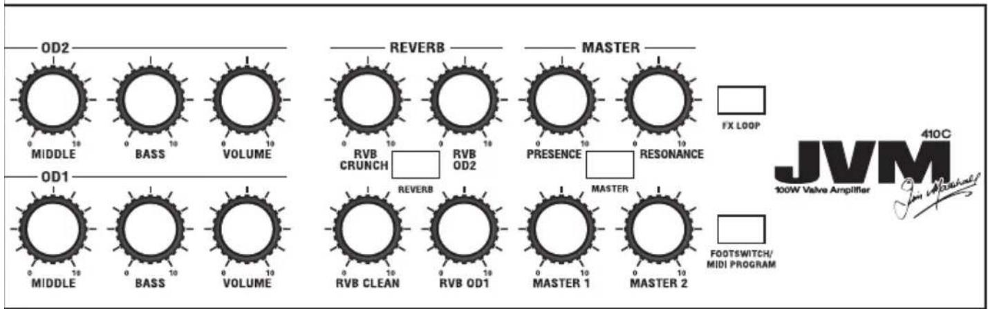 MARSHALL JVM410C - YOUR SETTINGS - 4