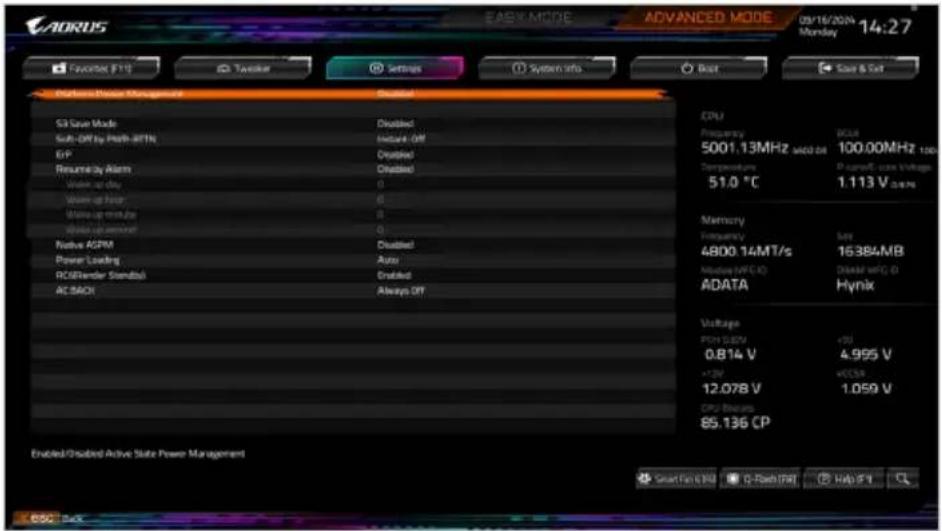 GIGABYTE Z890M AORUS ELITE WIFI7 ICE - ■ Platform Power - 1