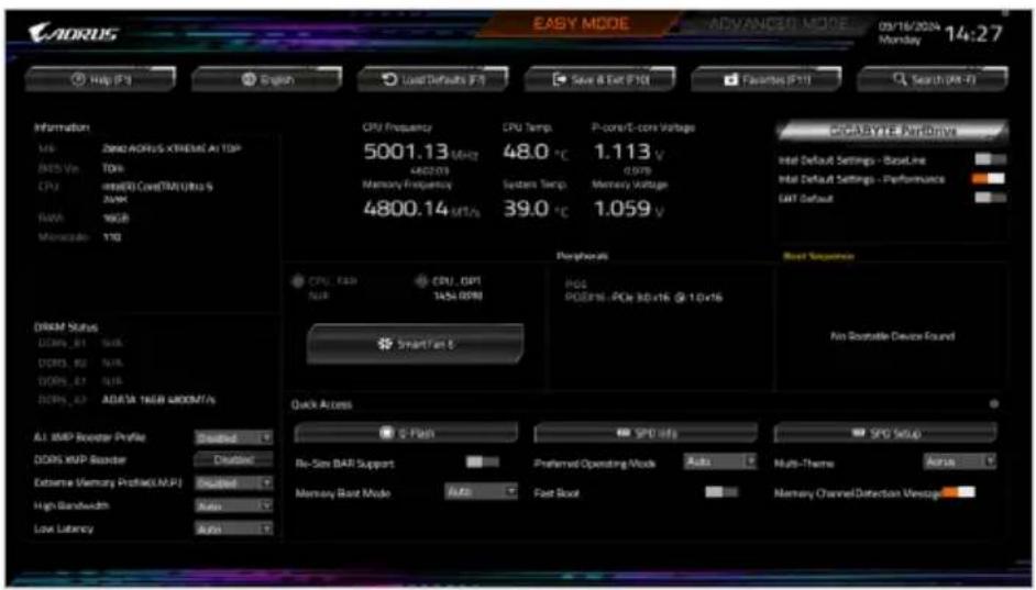 GIGABYTE Z890M AORUS ELITE WIFI7 ICE - Easy Mode - 1
