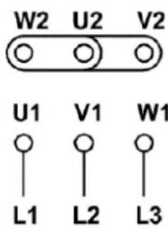 MSW EEM-AF85 - Zaciski i kierunek obrotu - 2