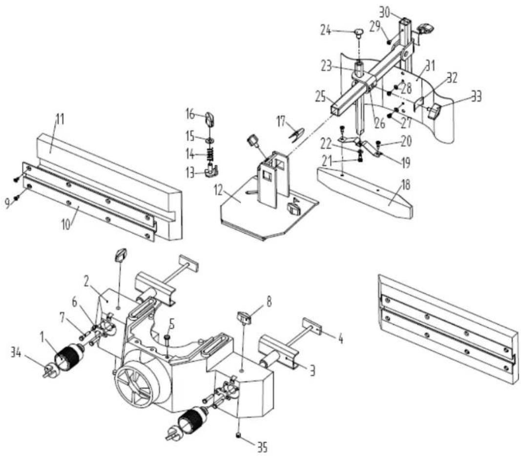 MSW WOOB-4001400 - Teileplan - 4