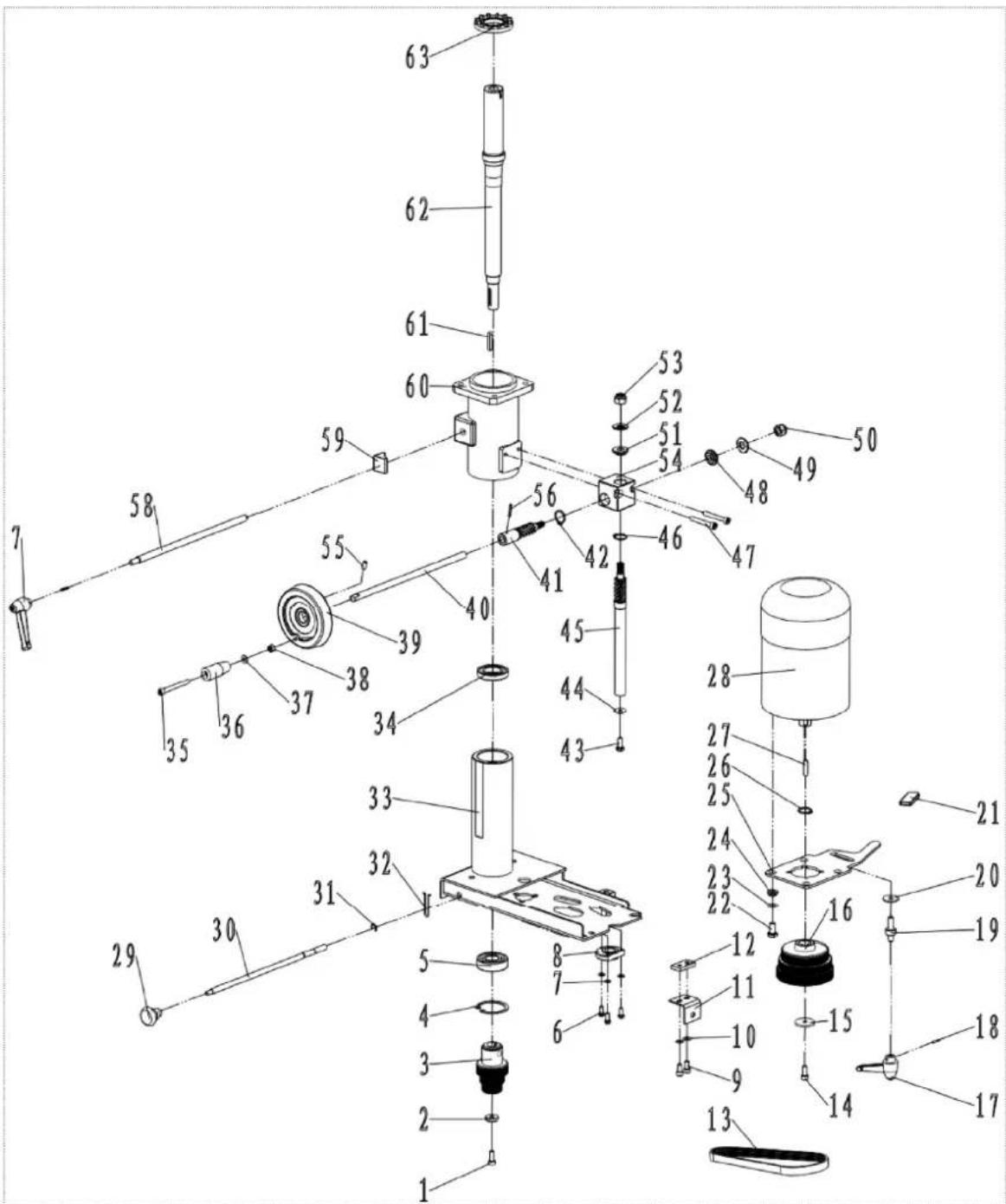 MSW WOOB-4001400 - Parts diagram - 3