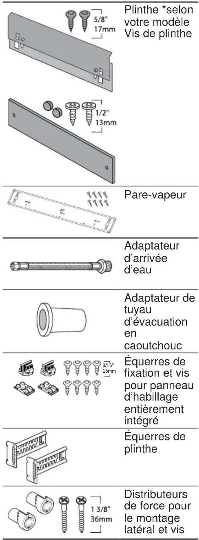 GAGGENAU DF481701F - Pièces incluses - 2