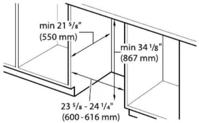 GAGGENAU DF481701F - Cabinet Requirements - 1