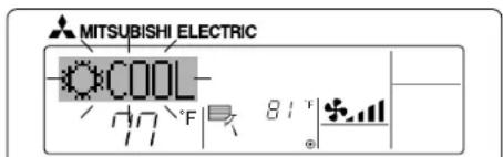 MITSUBISHI SEZ-KD12NA4 - Flashing Mode Indicator - 1