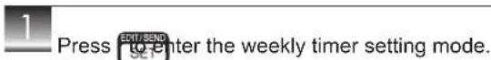 MITSUBISHI MLZ-KP09NA2 - Setting the weekly timer - 1