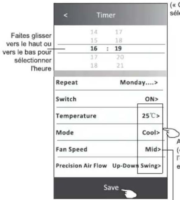 DAITSU DS-18KTP - Forme de contrôle 2 - Configuration de « Timer (off) » (« Minuterie (désactivée ») - 3