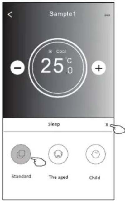 DAITSU DS-18KTP - Forme de contrôle 2 - Fonction « Sleep » (« Sommeil ») - 2