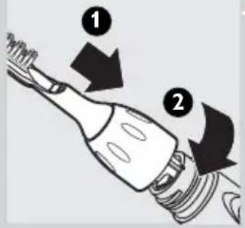 PHILIPS Sonicare HX4571 - Attaching the brush head - 2