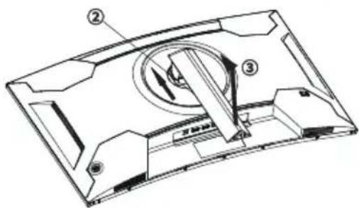 LC-Power M27FC - 台座の取り付出: - 5