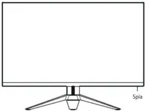 LC-Power M27FC - Funzionamento del display - 1