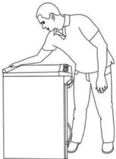 KENMORE 76833 - VERIFY ANTI-TIP BRACKET ENGAGEMENT - 1