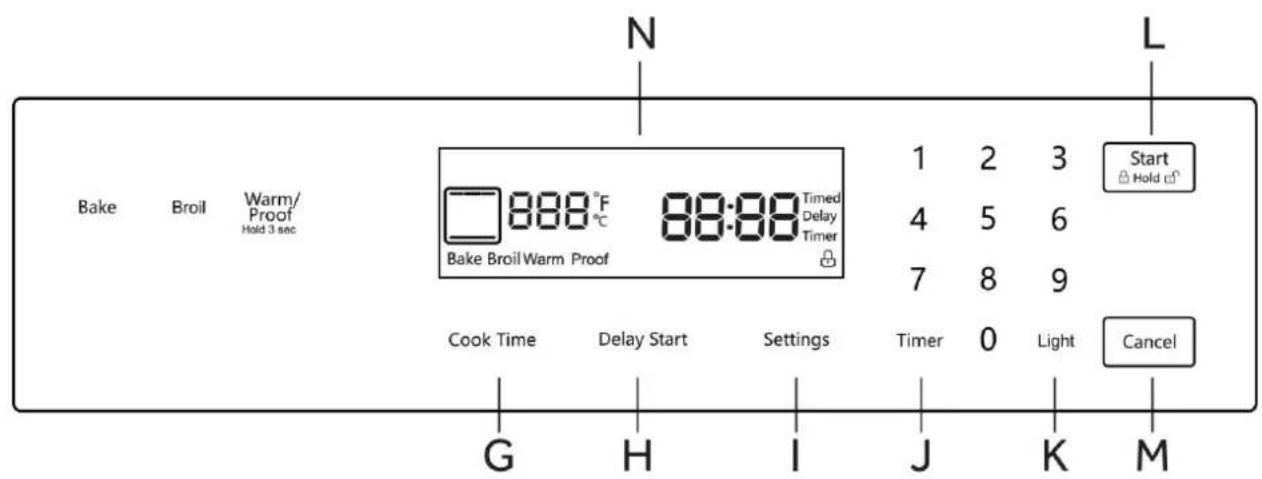 KENMORE 76833 - CONTROL PANEL - 2