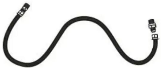KENMORE 76833 - Flexible metal appliance connector: - 1