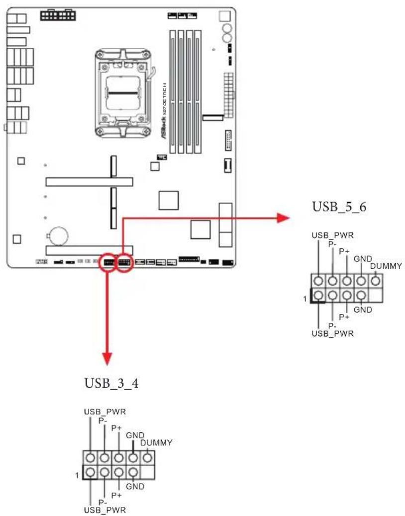 ASROCK X870E Taichi - Embases et connecteurs de la carte mère - 5