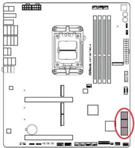 ASROCK X870E Taichi - Embases et connecteurs de la carte mère - 4