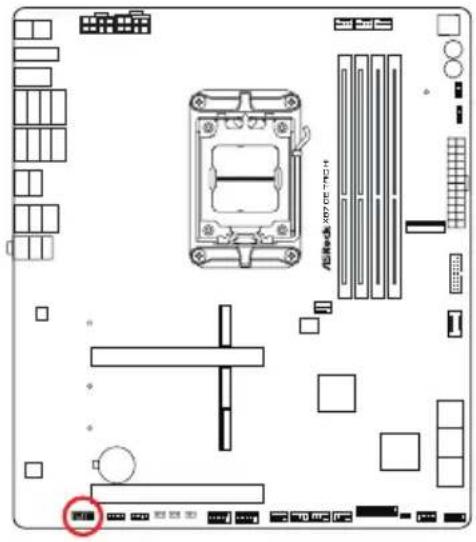 ASROCK X870E Taichi - Embases et connecteurs de la carte mère - 8