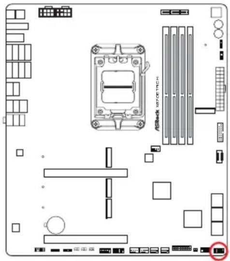 ASROCK X870E Taichi - Embases et connecteurs de la carte mère - 2