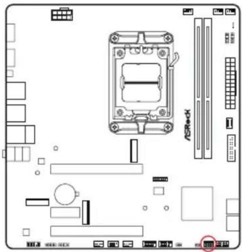 ASROCK B850M-X - Embases et connecteurs de la carte mère - 5
