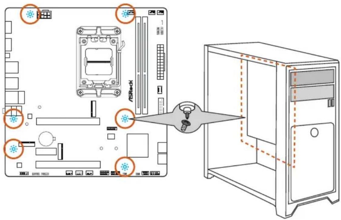 ASROCK B850M-X - Installation de la carte mère - 1