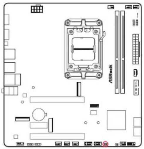 ASROCK B850M-X - Embases et connecteurs de la carte mère - 23
