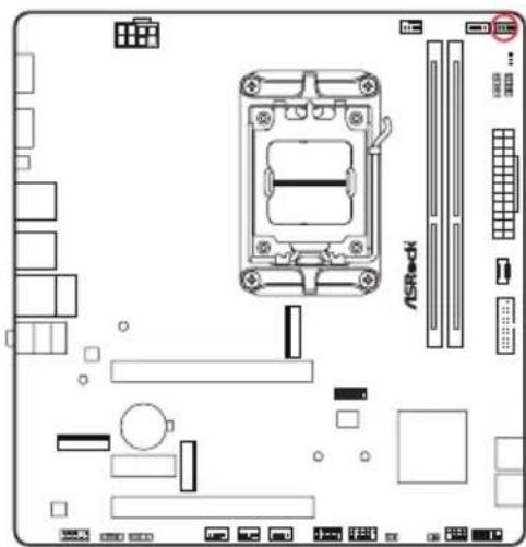 ASROCK B850M-X - Embases et connecteurs de la carte mère - 17