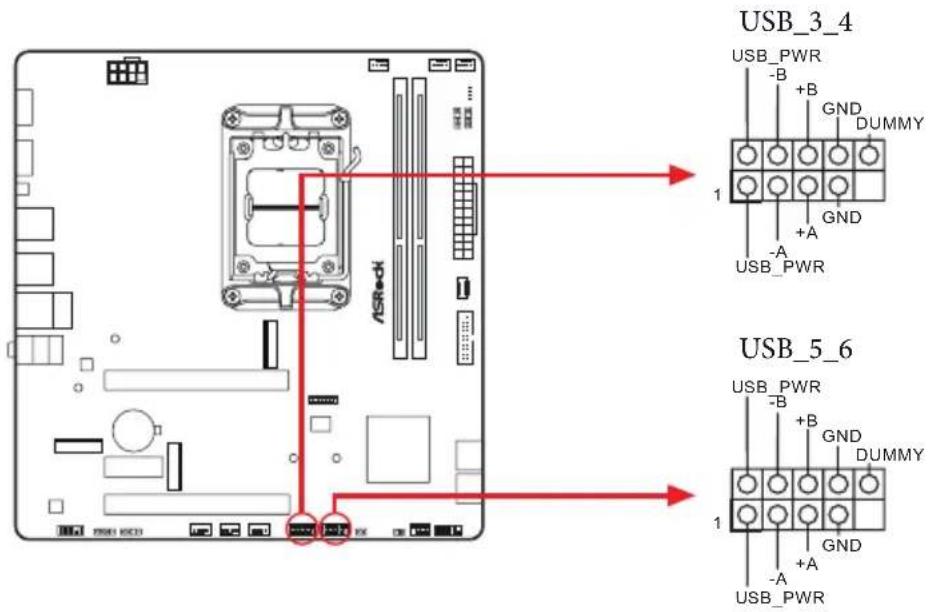 ASROCK B850M-X - Embases et connecteurs de la carte mère - 9