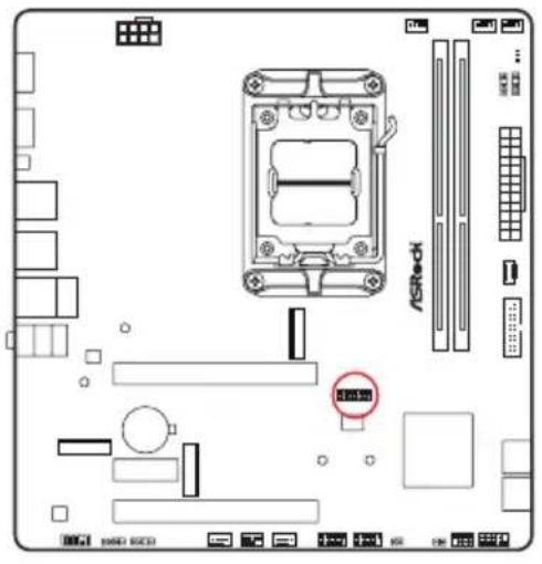 ASROCK B850M-X - Embases et connecteurs de la carte mère - 21