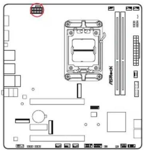 ASROCK B850M-X - Embases et connecteurs de la carte mère - 20