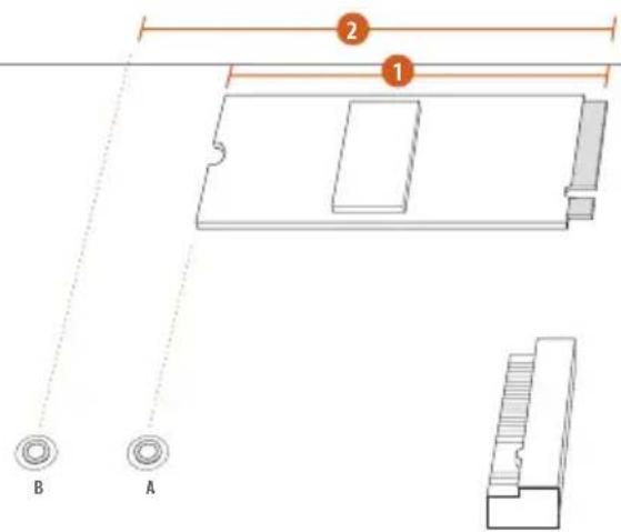 ASROCK B850M-X - Guide d'installation d'un SSD M.2 (M2\_2) - 2